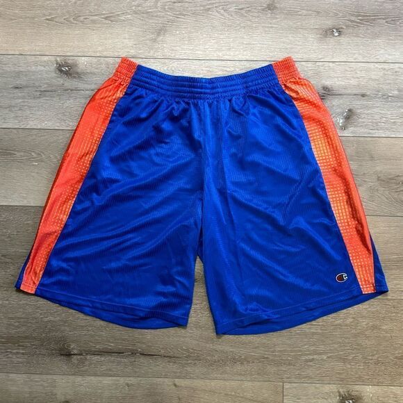 Champion Blue and Orange Men’s Shorts Athletic Sz XXL - Picture 1 of 5